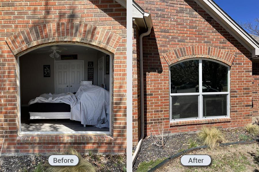 Window replacement installation before and after